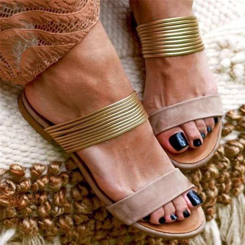 Sandalias y pantuflas de mujer talla grande