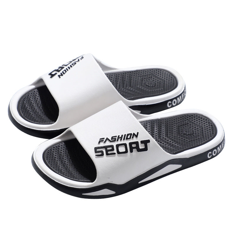 Zapatillas de casa antideslizantes con suela blanda para baño