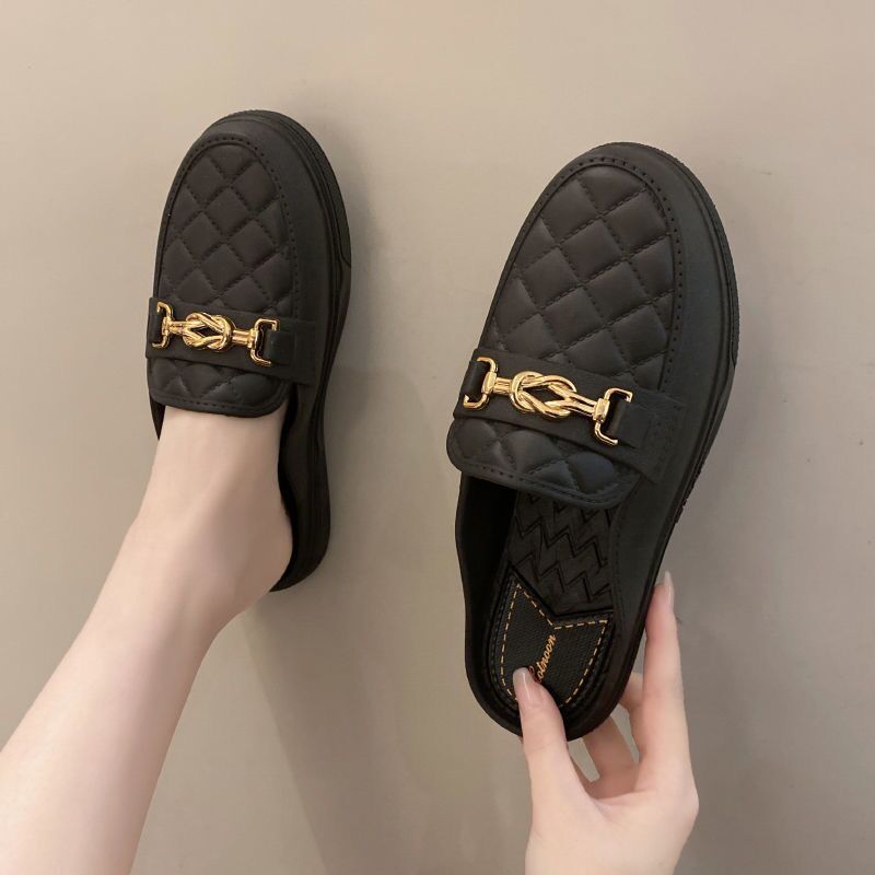 Zapatillas destalonadas de punta cerrada para mujer para verano