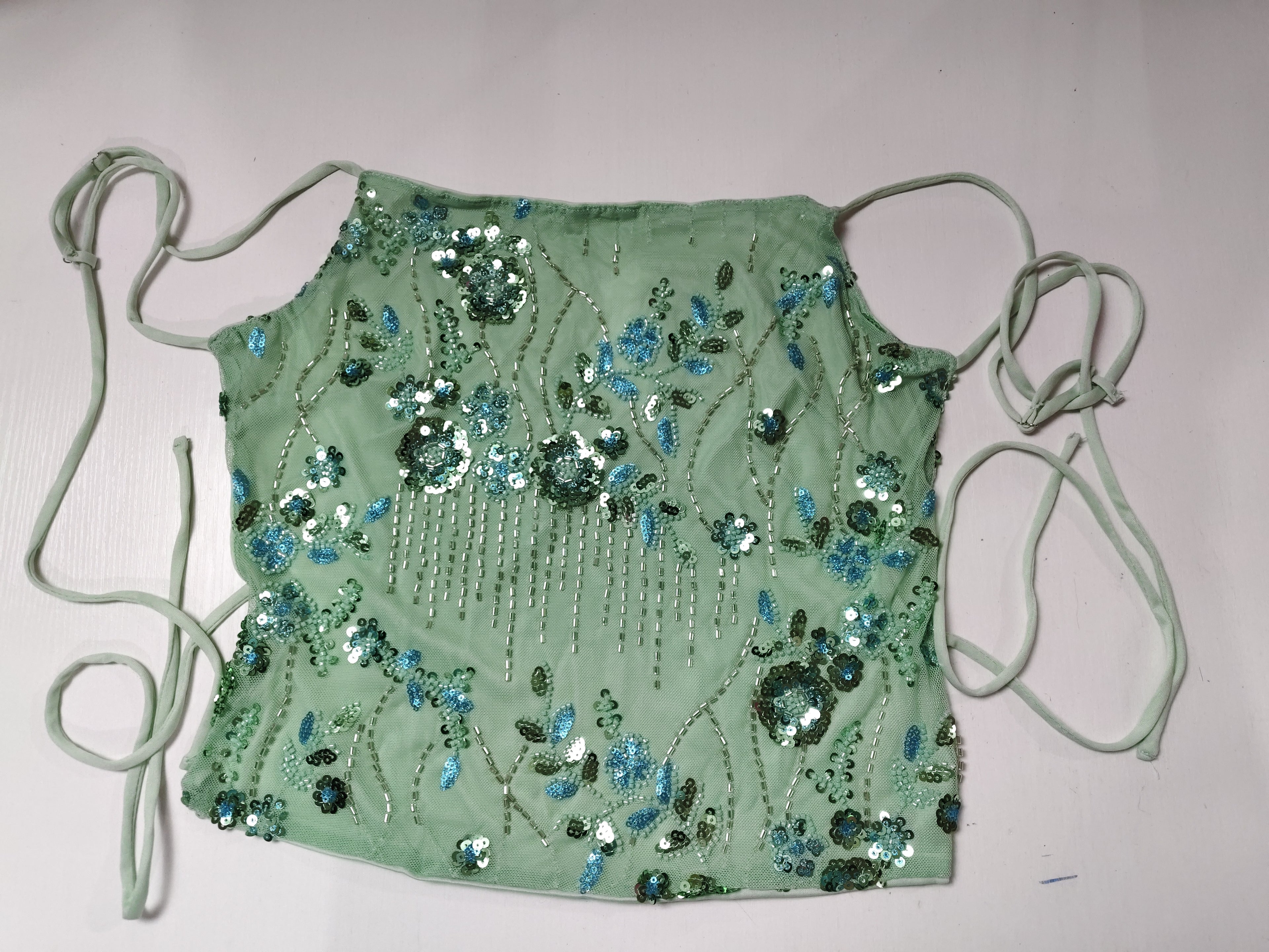 Dopamina top bandeau sin mangas de color para mujer