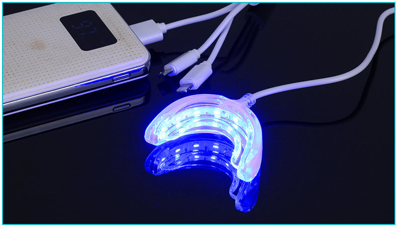 Smart LED-tandblekning Bärbar USB-laddning LED Blått ljus Tandblekningsinstrument Tandblekningsenhet Utrustning
