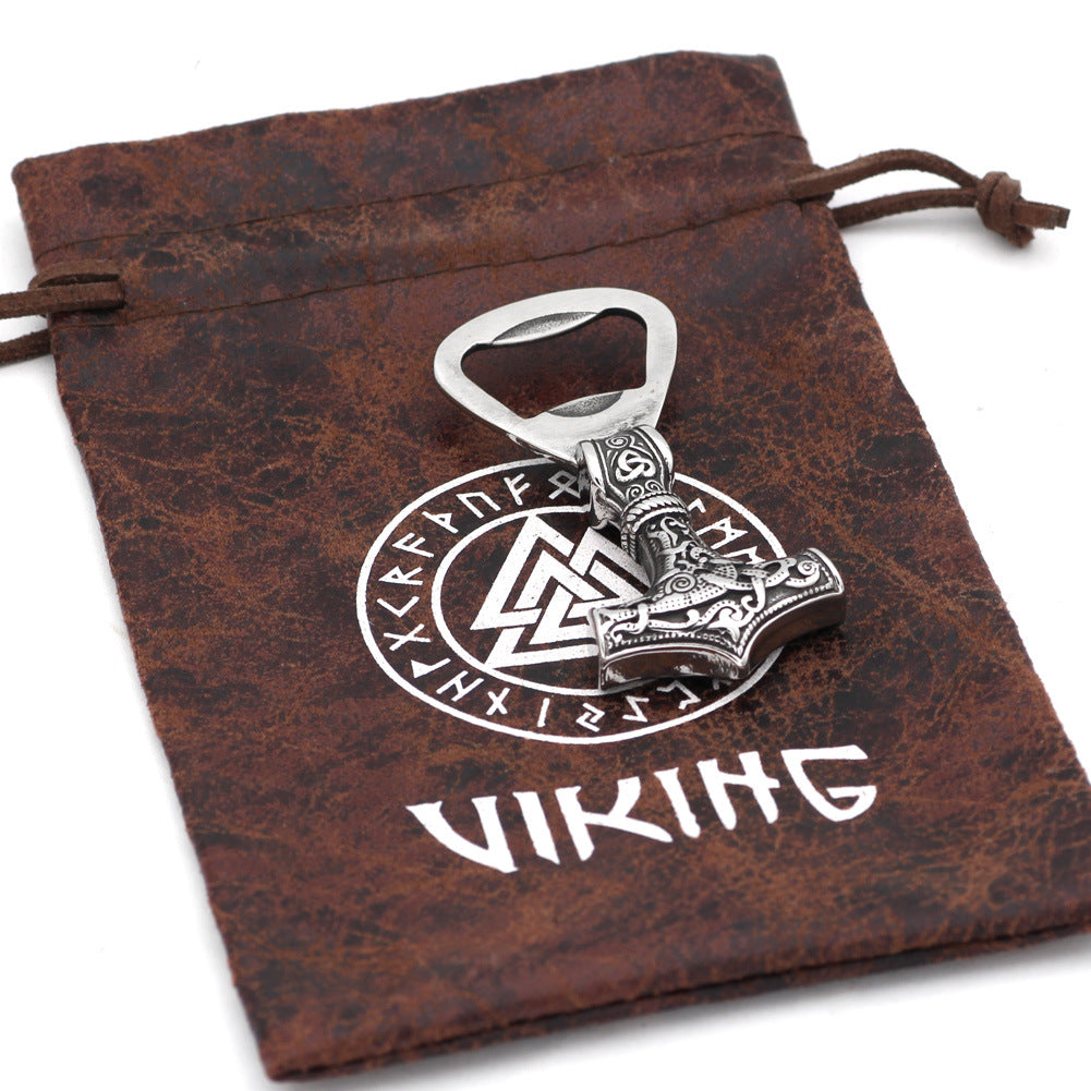 Sacacorchos doméstico de acero inoxidable Totem para cerveza