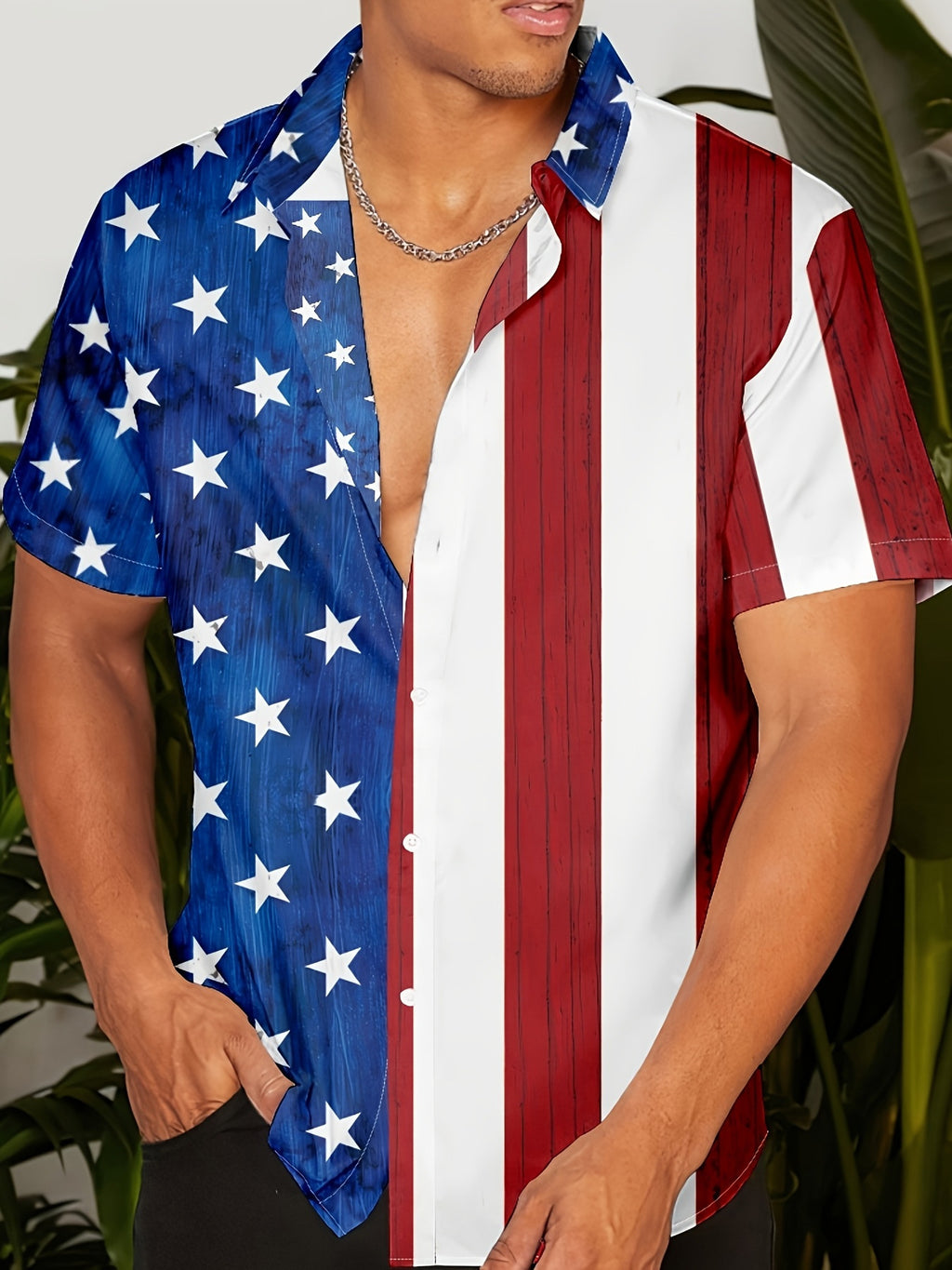 3D Printing Fashion New Flower Men's Short Sleeve Shirt