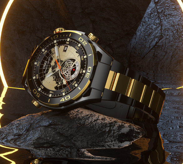 Smart sportklocka med Bluetooth-samtal och stor skärm, utformad för vuxna användare.