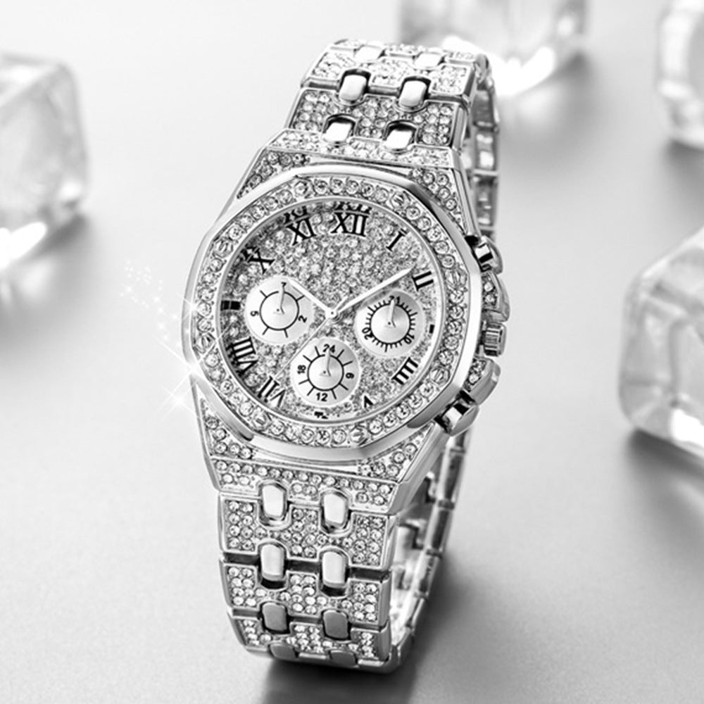 Elegant presentset med kvartsarmbandsur och smycken – för en modern och stilren look