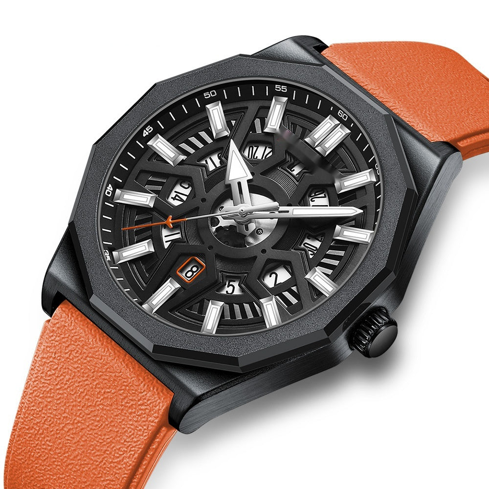 Med 30M vattentäthet och belagt glas är klockan byggd för att hålla