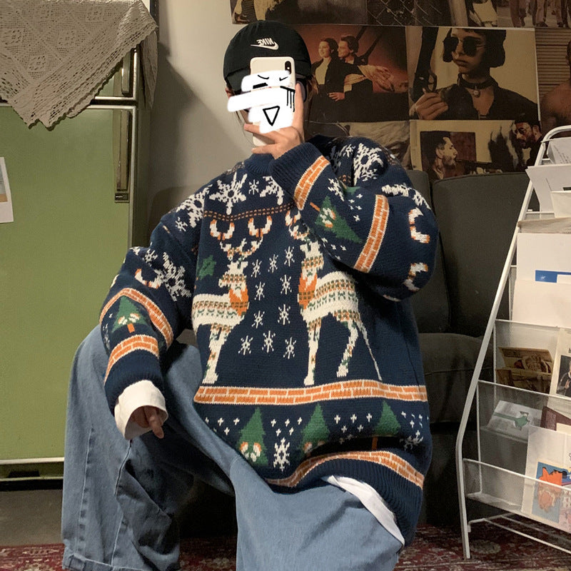 Jultröja för män i lös passform – pullover