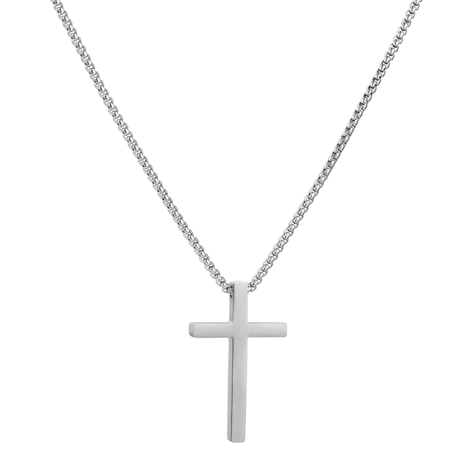 Simple Box Chain Stainless Steel Necklace