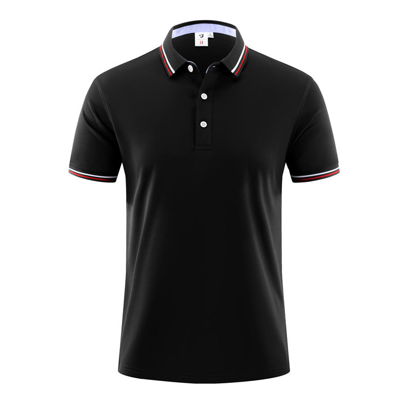 Summer Ice Silk Polo Shirt Overalls