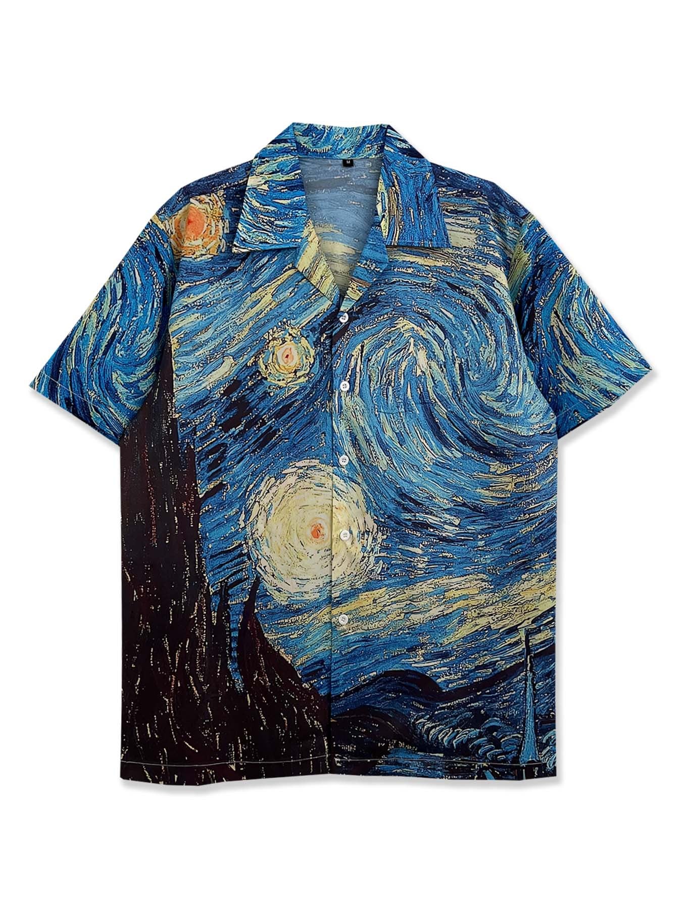 Camisa estampada con estilo vintage retro de dibujos animados