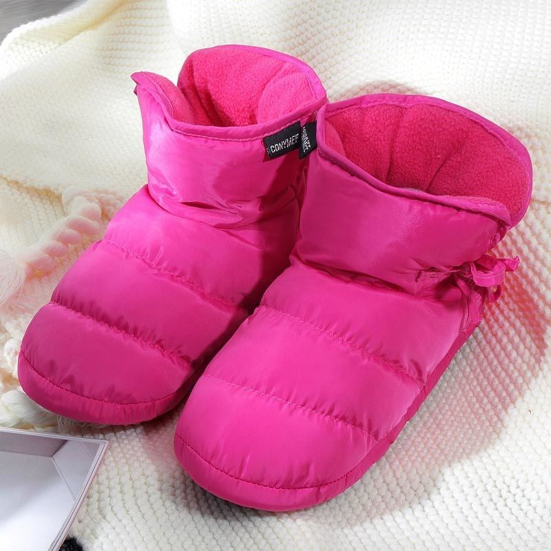 Pantoufles chaudes pour femme d’automne et d’hiver en coton matelassé antidérapantes