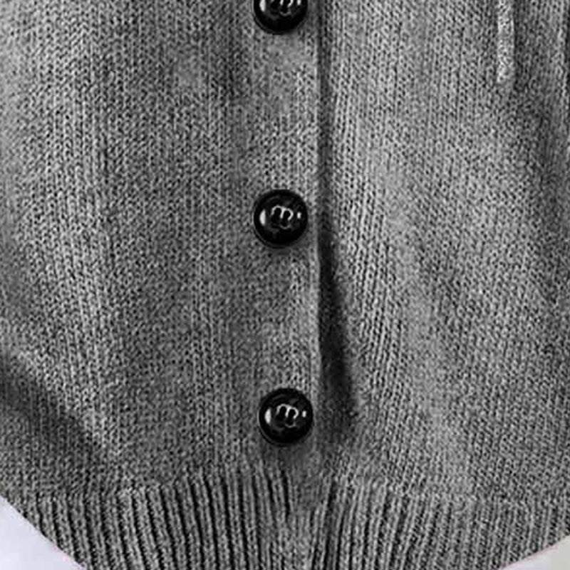 Cárdigan con capucha y botones para mujer, de manga larga y frente abierto, para otoño e invierno