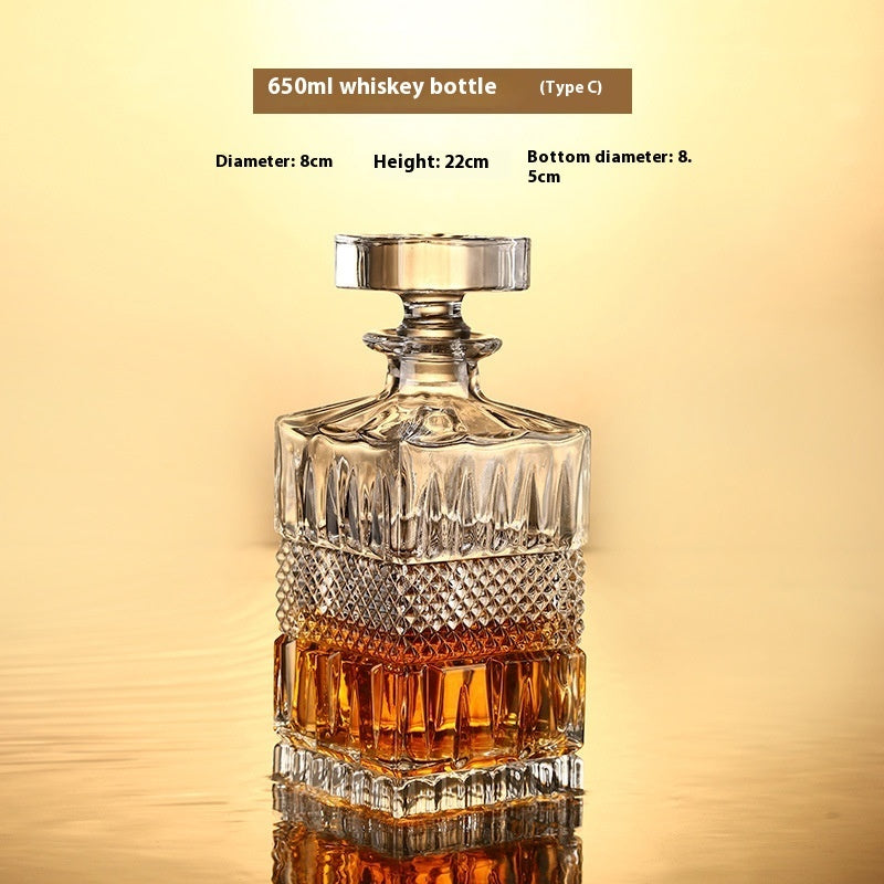 Glass Bottle Wine Glass Whiskey Shot Glass Wine Set Suit