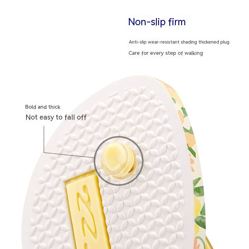 Flip Flops Non-slip Slippers For Outer Wear