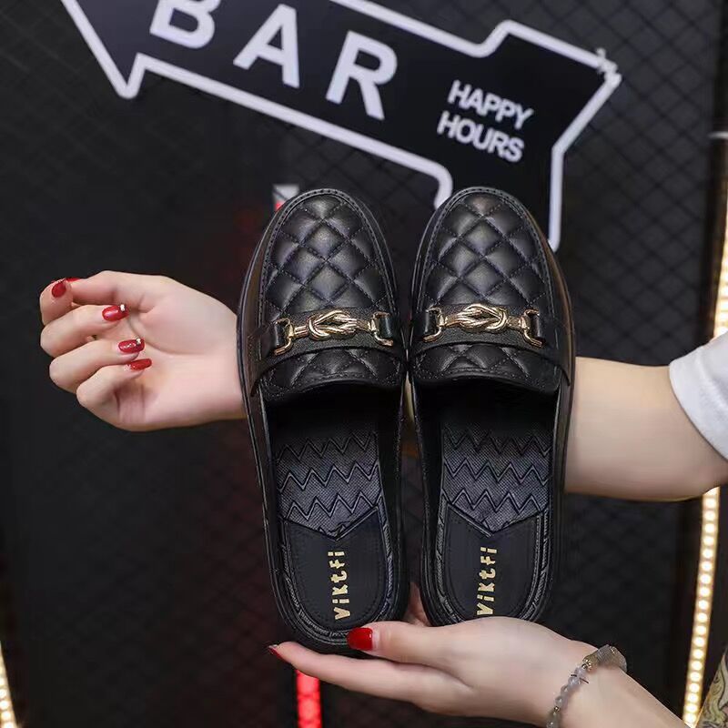 Zapatillas destalonadas de punta cerrada para mujer para verano