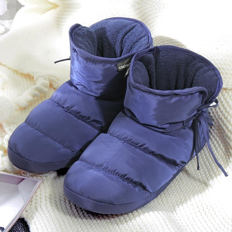 Pantoufles chaudes pour femme d’automne et d’hiver en coton matelassé antidérapantes