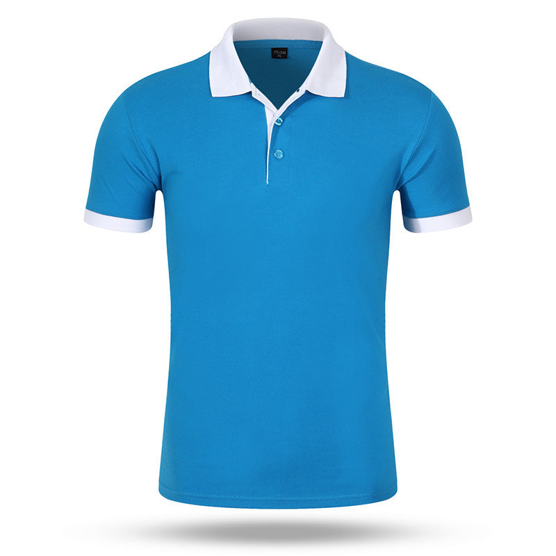 Camiseta publicitaria con cuello de color