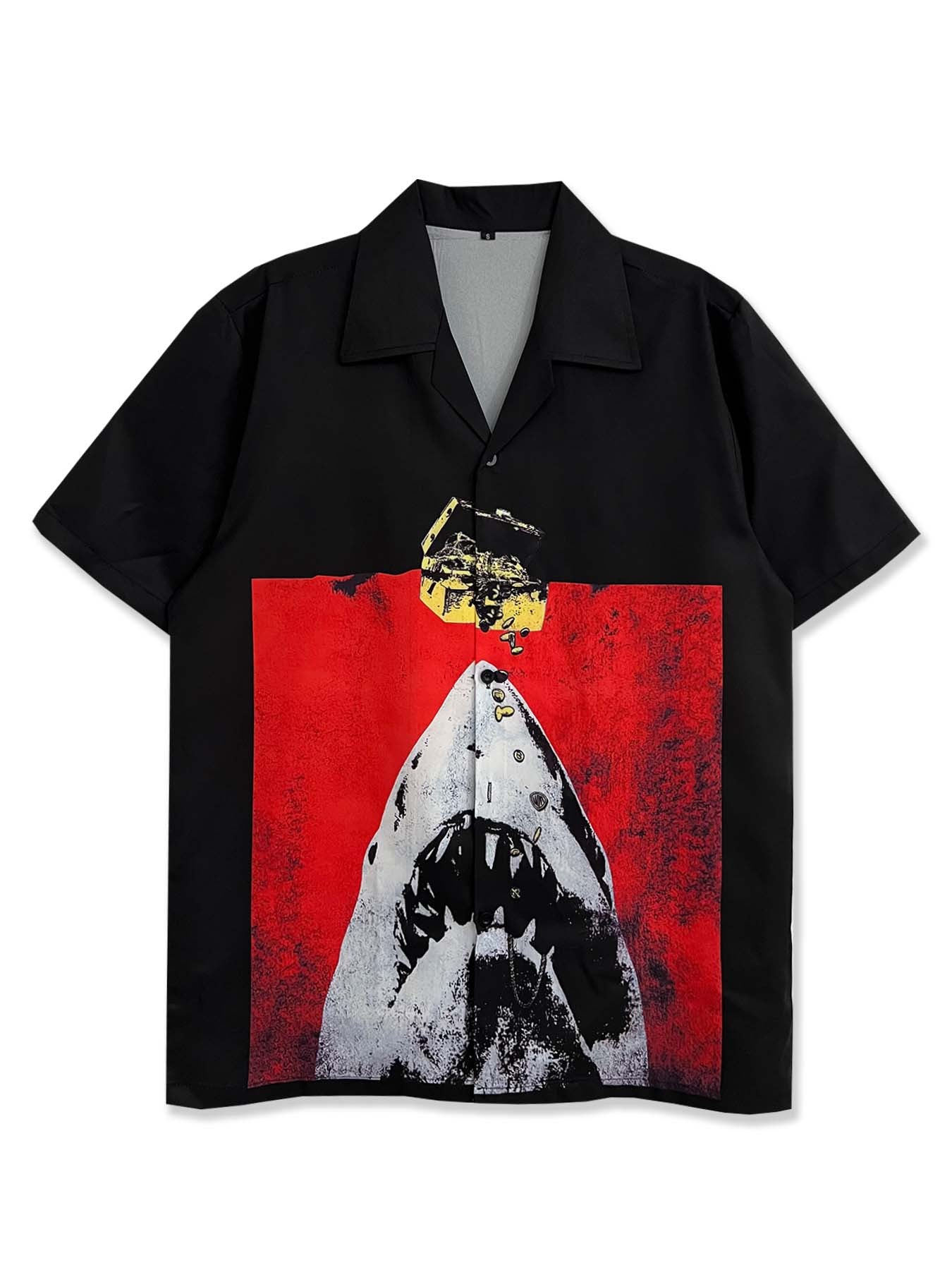 Camisa estampada con estilo vintage retro de dibujos animados