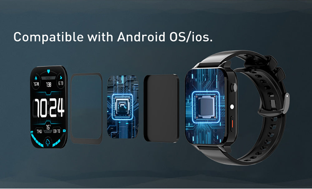 Smartklocka med stor 2,0-tums skärm, utvecklad för underhåll och mobil användning direkt från handen.