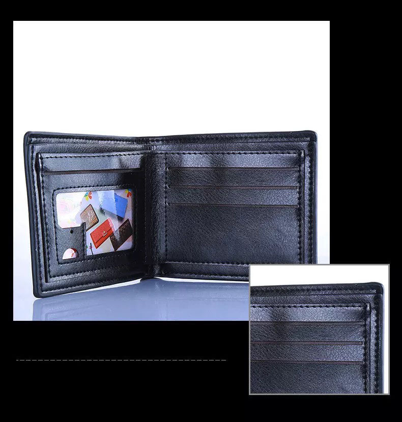 Herrset med klocka, läderbälte med automatikspänne och plånbok – komplett presentbox i svart