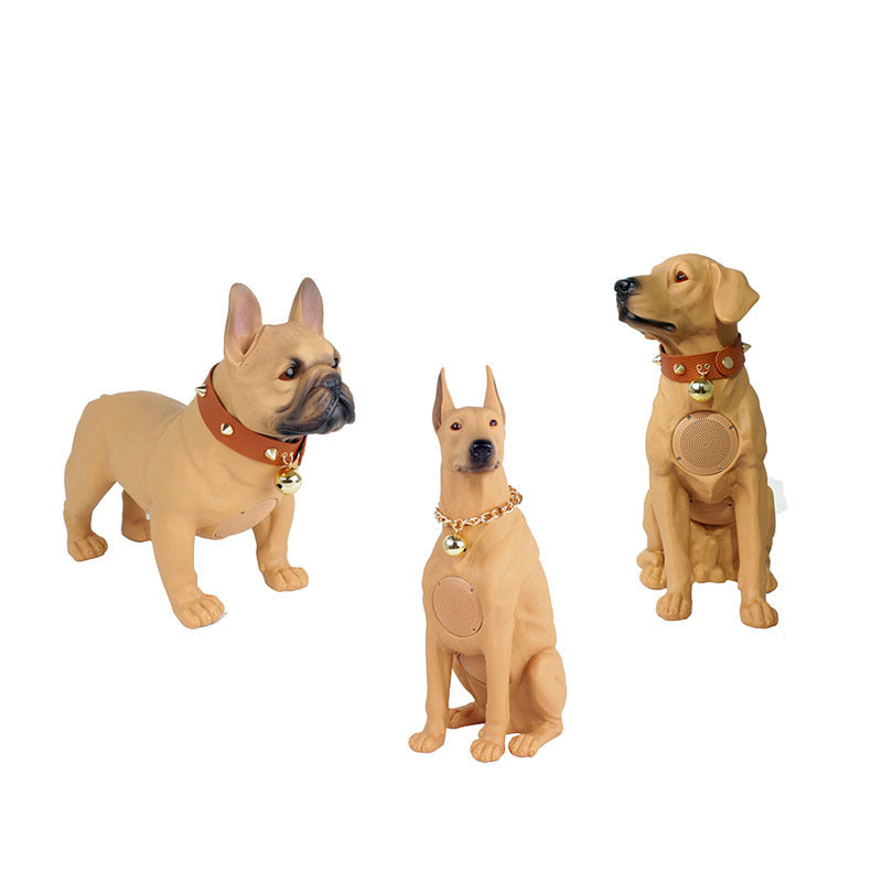 Ny Bluetooth-högtalare Helkroppshund Kreativ Gåva Tecknad FM-radio Skrivbordsljud