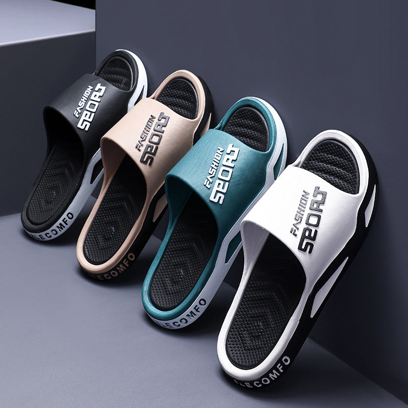Zapatillas de casa antideslizantes con suela blanda para baño