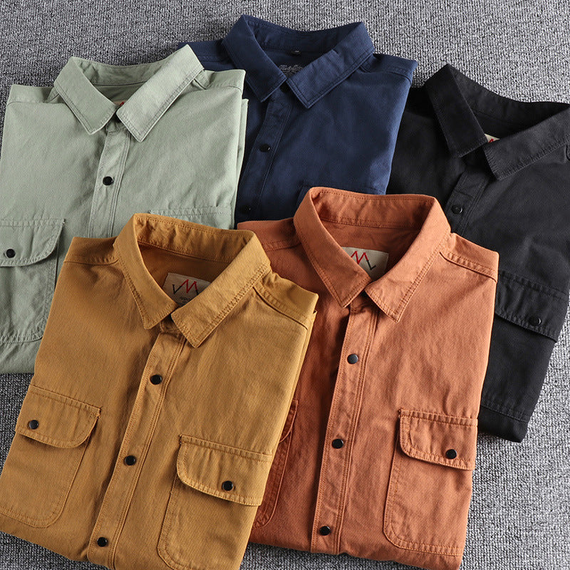 Camisa casual vintage para hombre