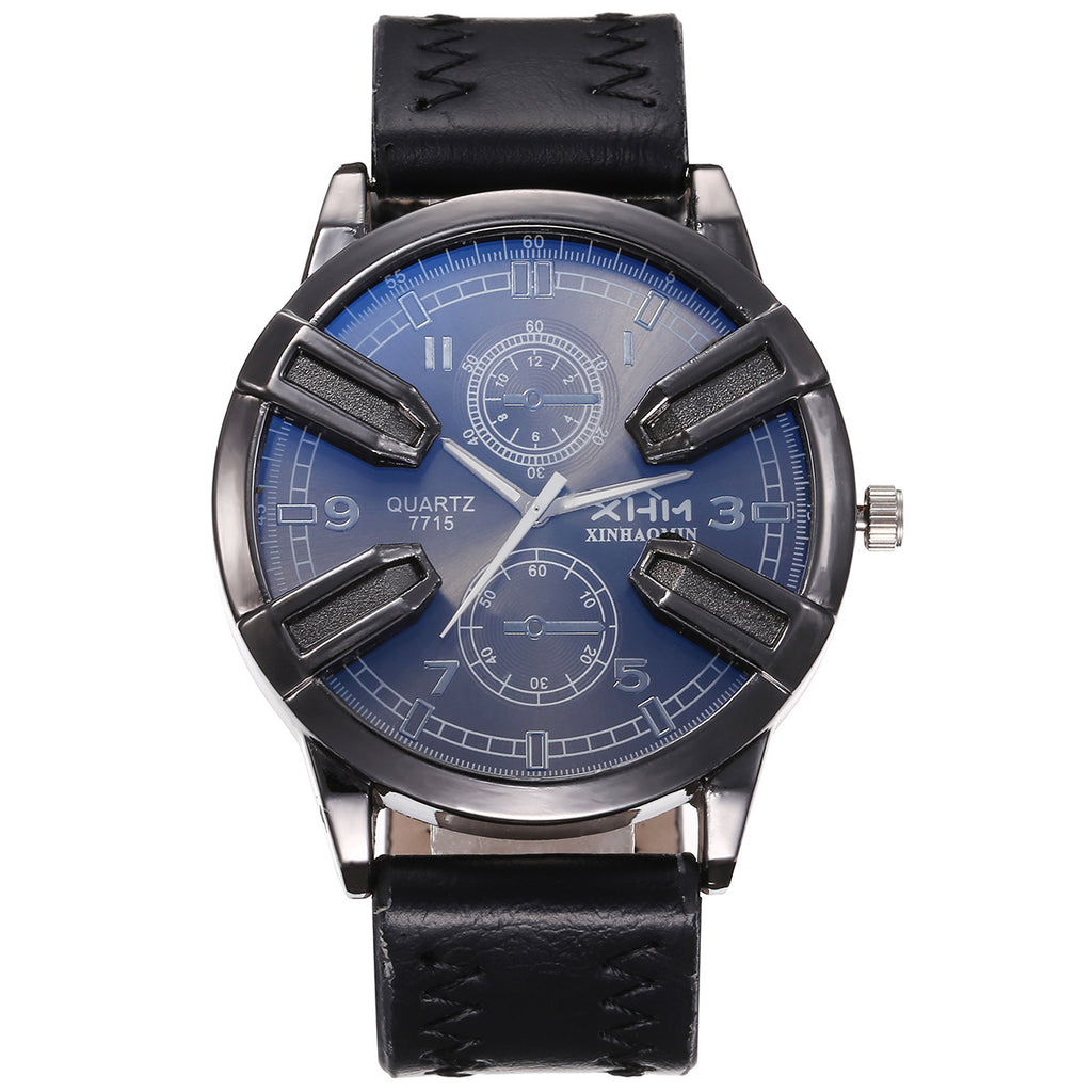 Detta stilrena presentset kombinerar plånbok, solglasögon och en kreativ quartzklocka