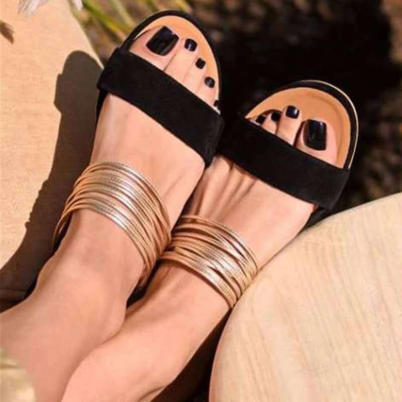 Sandalias y pantuflas de mujer talla grande
