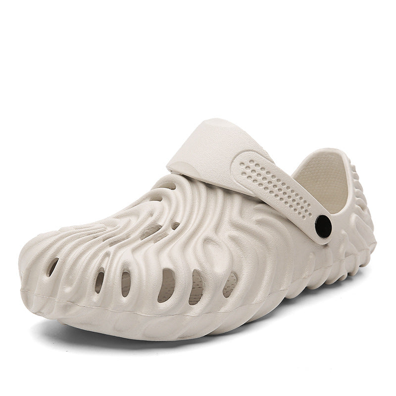Nuevos zapatos casuales de hombre para verano, transpirables, con puntera cerrada y agujeros
