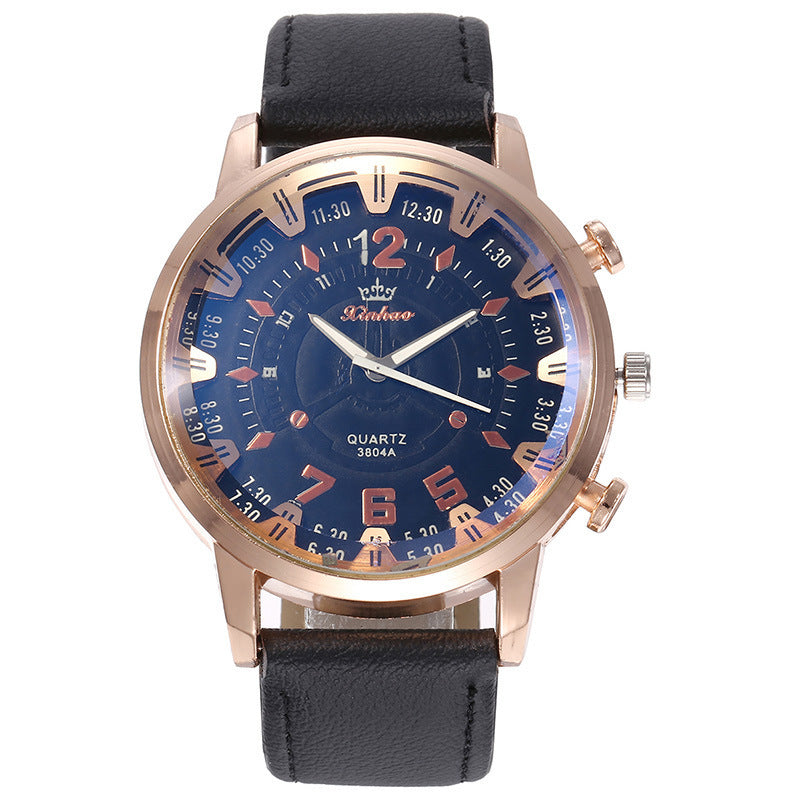 Herrset med klocka, glasögon, bälte och plånbok i presentbox – komplett accessoarpaket