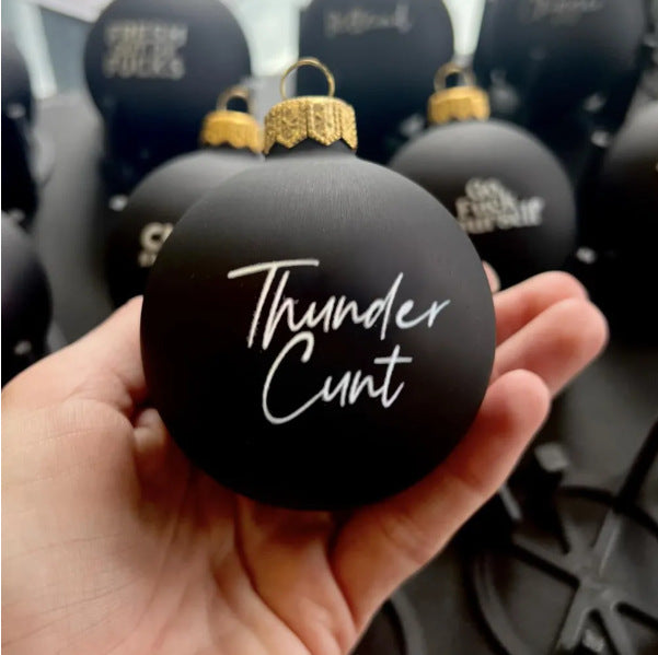 Rolig Juldekoration – Svart Julprydnad