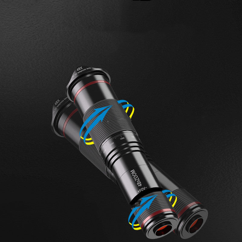 4K Röd Film HD 38-faldig teleobjektiv för telefon