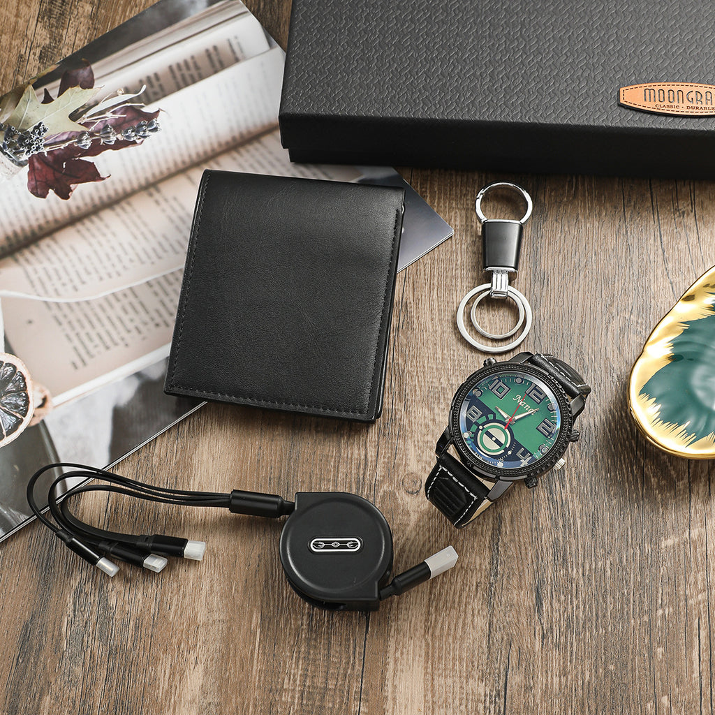 Herrklocka i businessstil – presentset i box