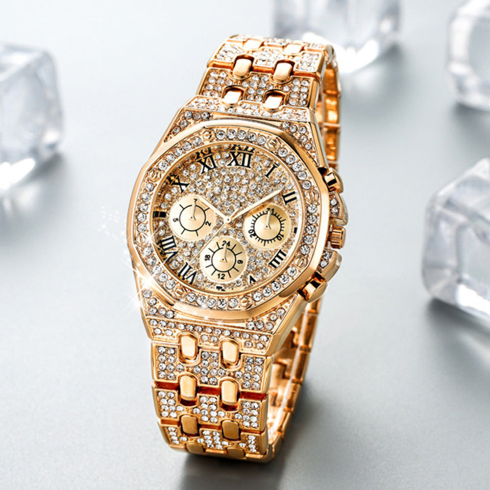 Elegant presentset med kvartsarmbandsur och smycken – för en modern och stilren look