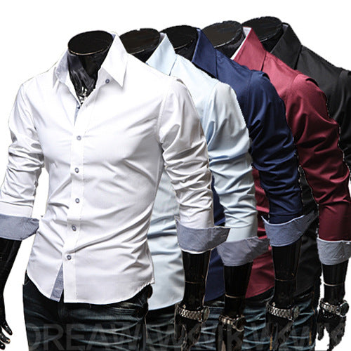 Camisa casual de cuadros para hombre de talla grande