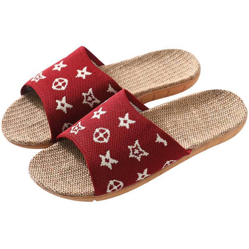 Zapatillas de lino para mujer para verano y uso en interiores en casa