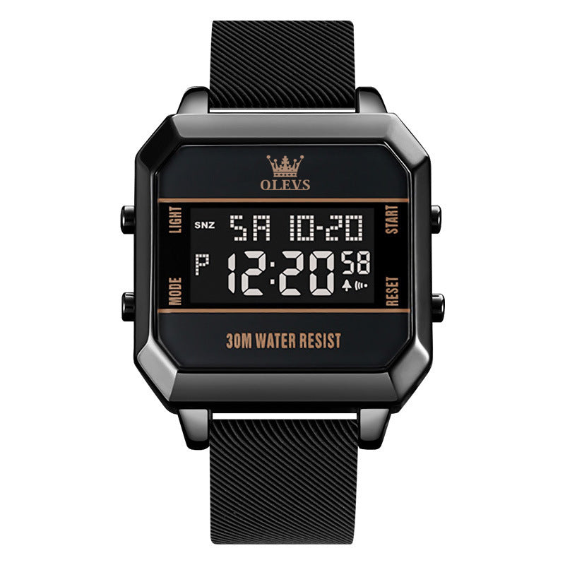 Elektronisk klocka Multifunktionell barnklocka för herrar