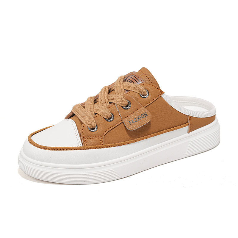Versatile Casual Half-Support Board Shoes with Comfortable Bag Heel
