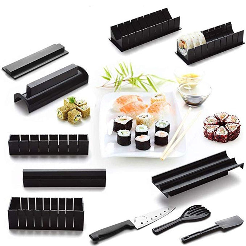 Kits profesionales antiadherentes para hacer sushi de 11 piezas