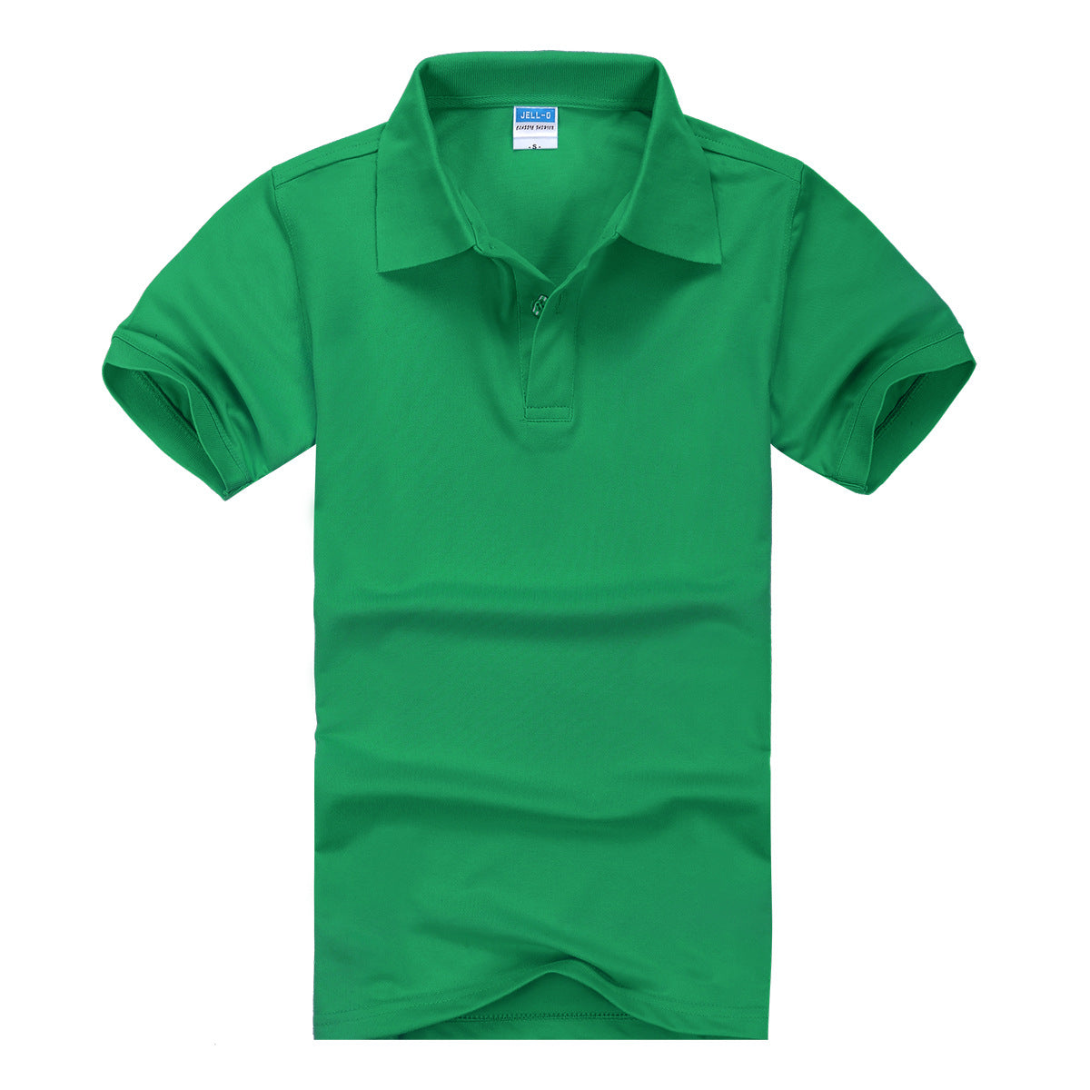 CVC Lapel Polo Shirt Solid Color Workwear Short Sleeve