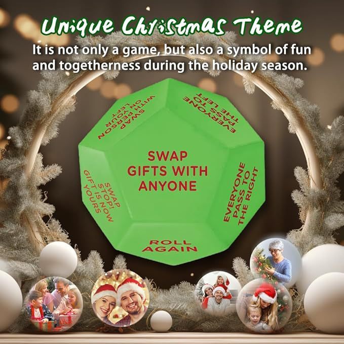 Tomtedesignad tärning för paketleken